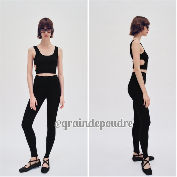 Zara Tops Rare Zara Limitless Contour Collection Side Cut Out